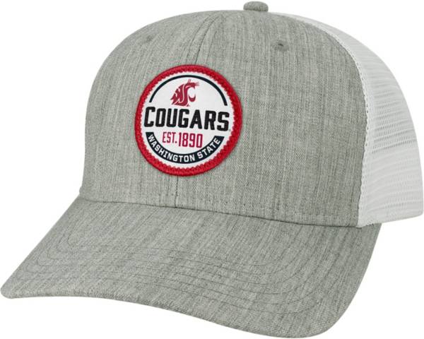 League-Legacy Men's Washington State Cougars Grey Mid-Pro Adjustable Trucker Hat