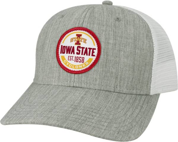 League-Legacy Men's Iowa State Cyclones Grey Mid-Pro Adjustable Trucker Hat