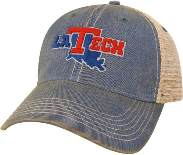 League-Legacy Louisiana Tech Bulldogs Blue Old Favorite Adjustable Trucker Hat