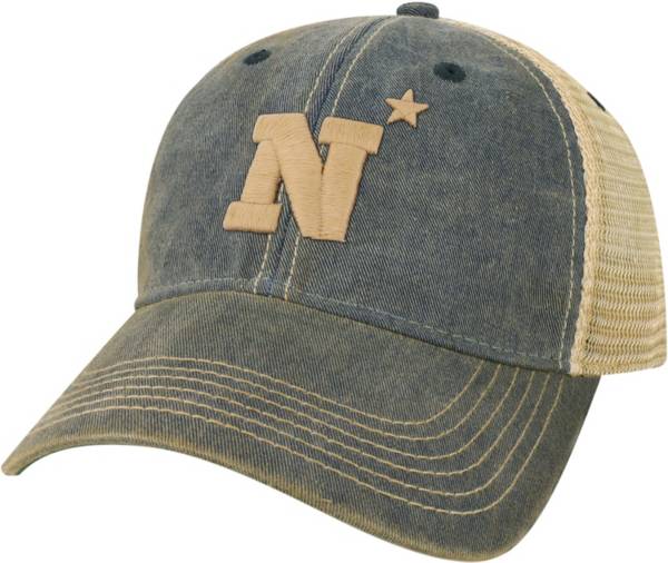 League-Legacy Navy Midshipmen Navy Old Favorite Adjustable Trucker Hat product image