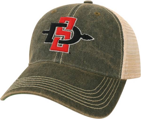 League-Legacy San Diego State Aztecs Old Favorite Adjustable Trucker Black Hat
