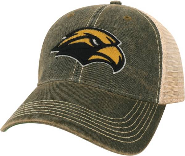 League-Legacy Southern Miss Golden Eagles Old Favorite Adjustable Trucker Black Hat