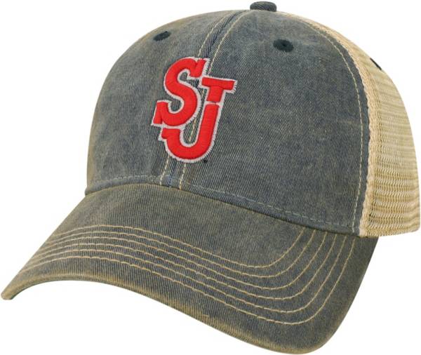 League-Legacy St. John's Red Storm Blue Old Favorite Adjustable Trucker Hat