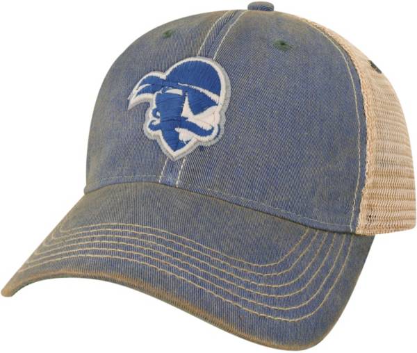 League-Legacy Seton Hall Seton Hall Pirates Blue Old Favorite Adjustable Trucker Hat