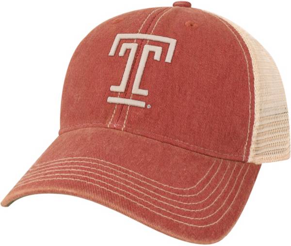 League-Legacy Temple Owls Cherry Old Favorite Adjustable Trucker Hat