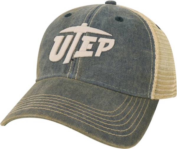 League-Legacy UTEP Miners Navy Old Favorite Adjustable Trucker Hat