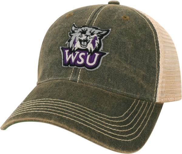 League-Legacy Weber State Wildcats Old Favorite Adjustable Trucker Black Hat