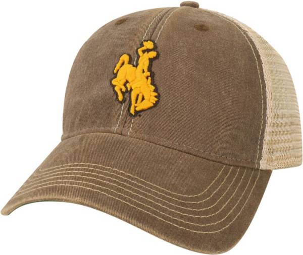 League-Legacy Wyoming Cowboys Brown Old Favorite Adjustable Trucker Hat