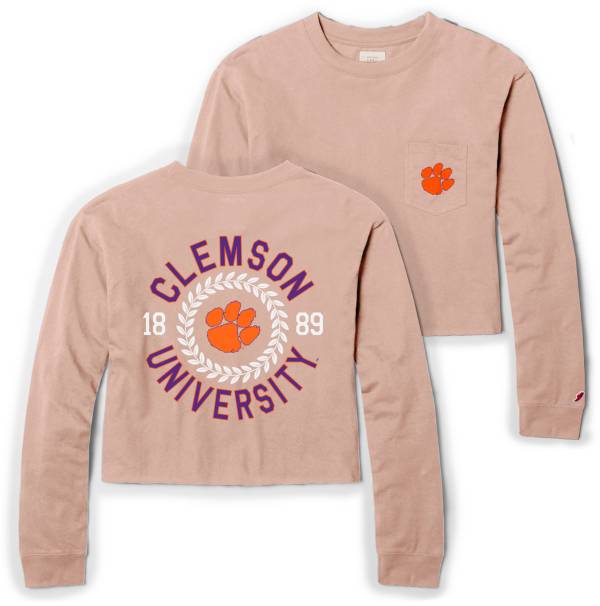 League-Legacy Women's Clemson Tigers Rose Clothesline Midi Long Sleeve T-Shirt