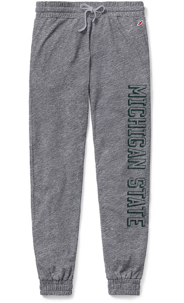 League-Legacy Women's Michigan State Spartans Grey Victory Springs Intramural Joggers