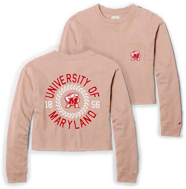 League-Legacy Women's Maryland Terrapins Rose Clothesline Midi Long Sleeve T-Shirt product image