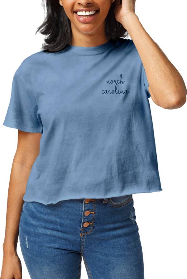 League-Legacy Women's North Carolina Tar Heels Carolina Blue Clothesline Cropped T-Shirt product image