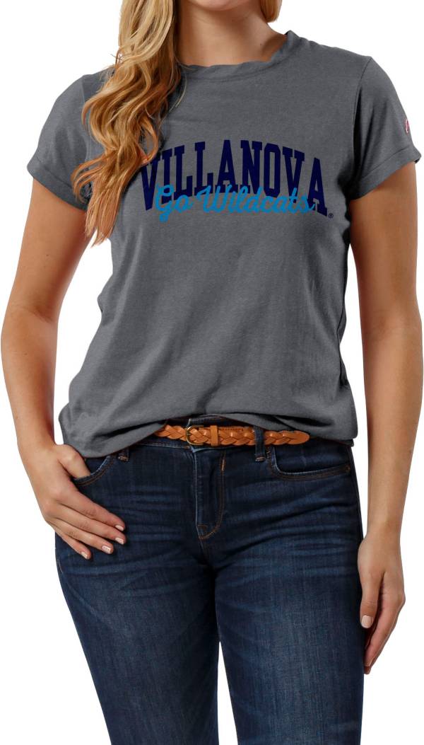 League-Legacy Women's Villanova Wildcats Grey Respin T-Shirt