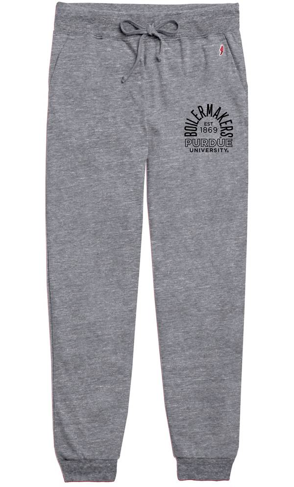 League-Legacy Women's Purdue Boilermakers Grey Intramural Joggers