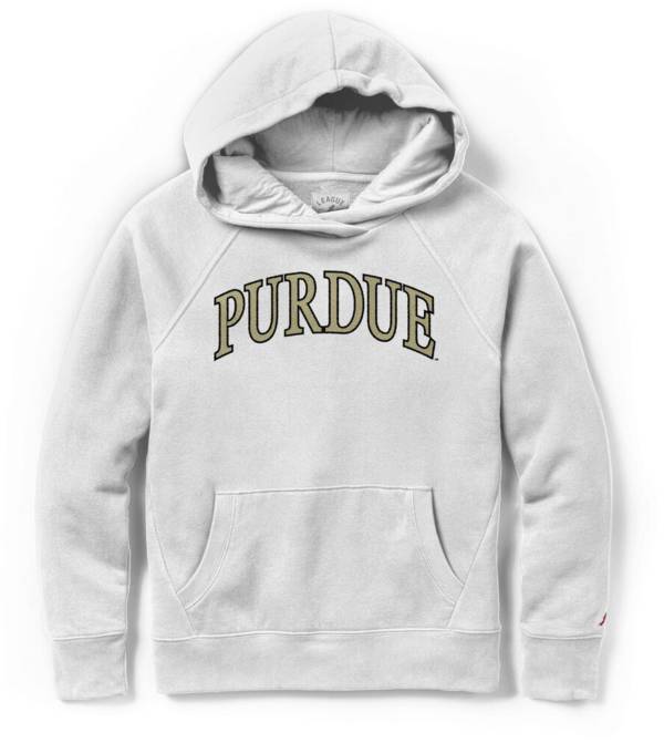 League-Legacy Women's Purdue Boilermakers White Academy Hood Sweatshirt