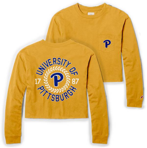 League-Legacy Women's Pitt Panthers Honey Clothesline Midi Long Sleeve T-Shirt