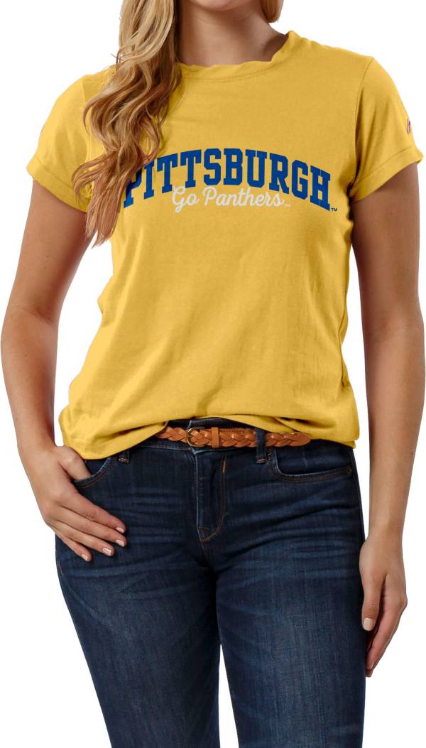 League-Legacy Women's Pitt Panthers Gold Respin T-Shirt product image