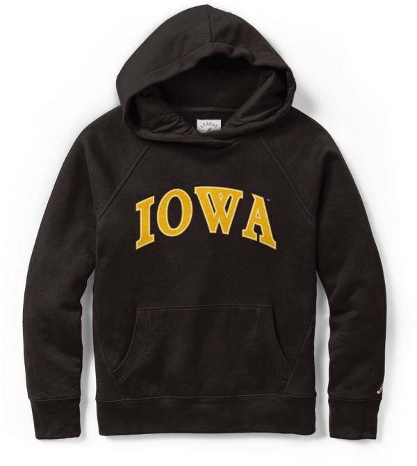 League-Legacy Women's Iowa Hawkeyes Black Academy Hood Sweatshirt