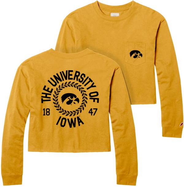 League-Legacy Women's Iowa Hawkeyes Honey Clothesline Midi Long Sleeve T-Shirt