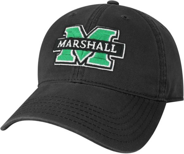 League-Legacy Youth Marshall Thundering Herd Relaxed Twill Adjustable Black Hat