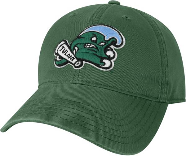 League-Legacy Men's Tulane Green Wave Olive Relaxed Twill Adjustable Hat