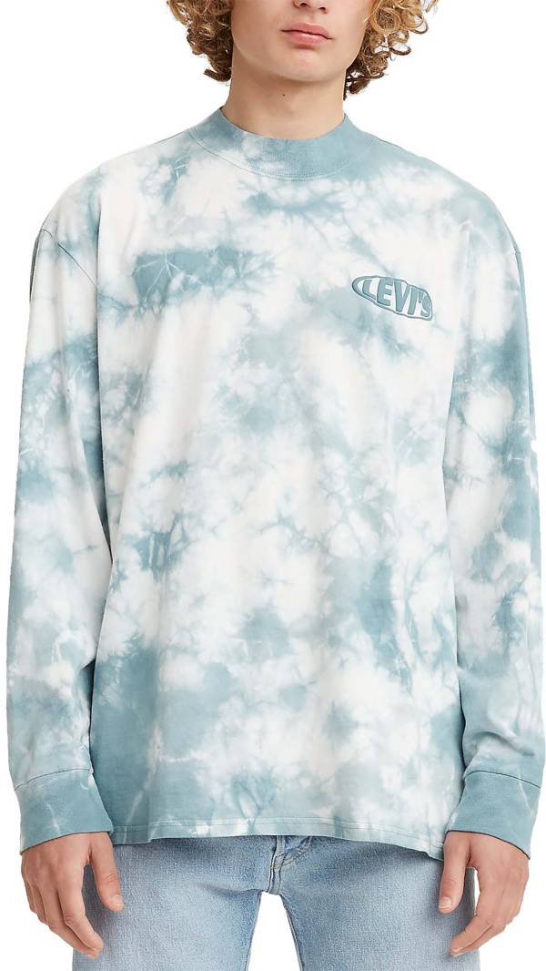 Levi's Men's Cloud Dye Oversized Mock Long Sleeve T-Shirt