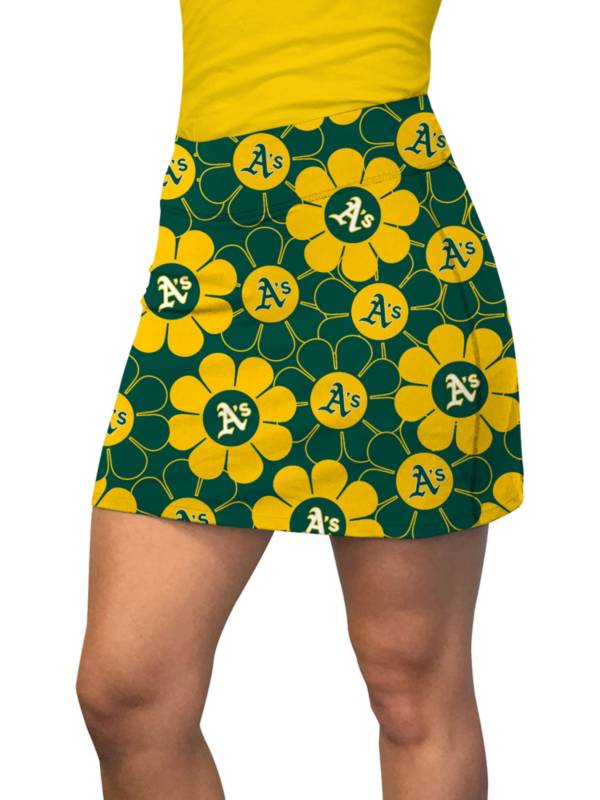 Loudmouth Golf Women's Oakland Athletics Green Performance Golf Skort