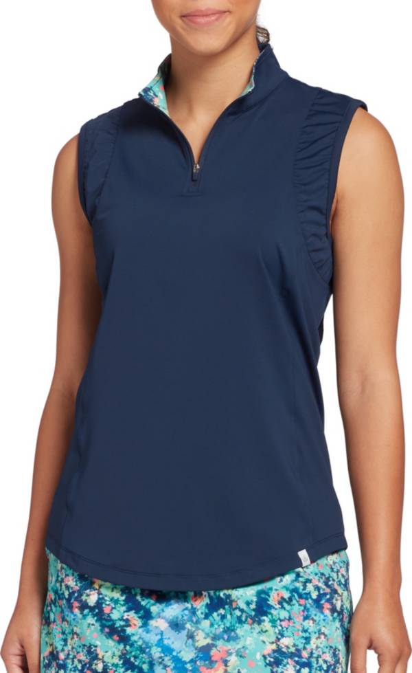 Lady Hagen Women's Ruched Sleeveless Golf Polo product image