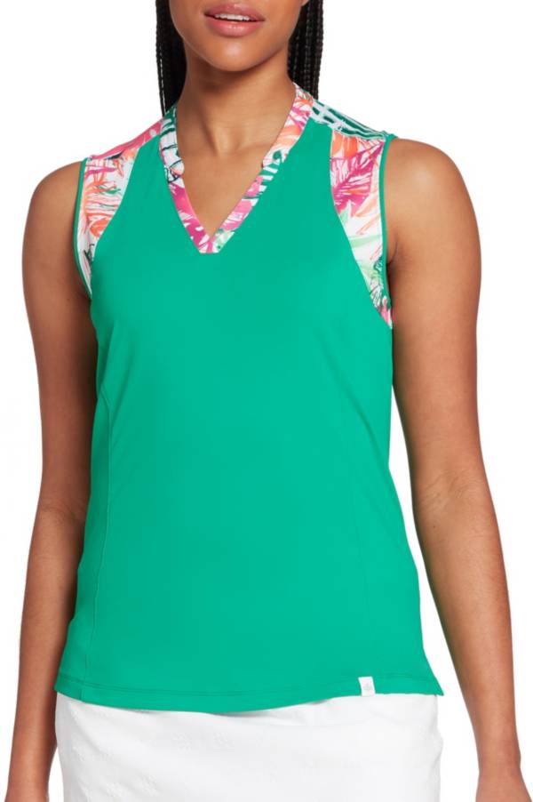 Lady Hagen Women's Tropical Piece Sleeveless Golf Polo