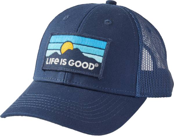 Life Is Good Mountain Patch Hard Mesh Back Cap