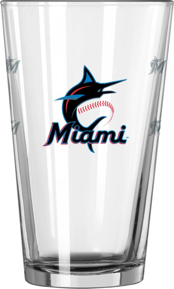 Logo Miami Marlins 16oz. Gameday Pint Glass