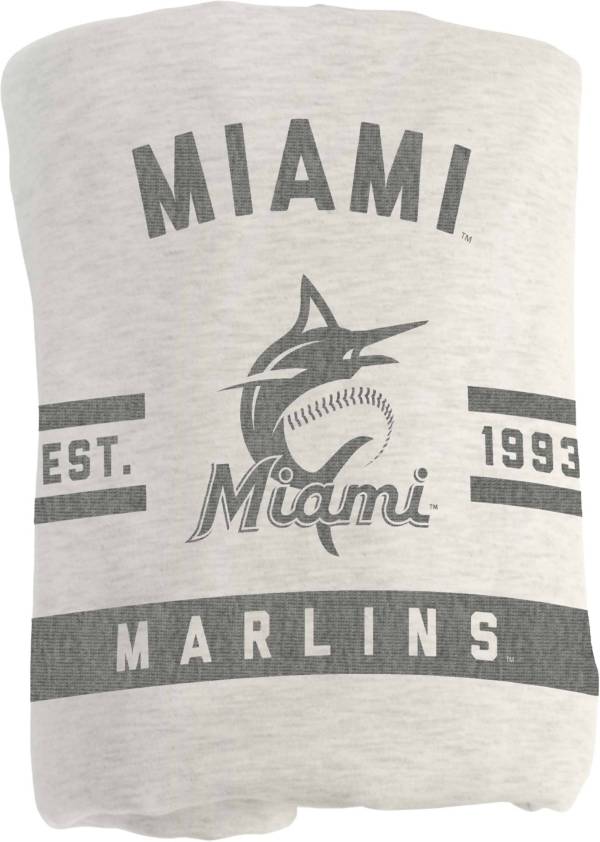 Logo Miami Marlins Sweatshirt Blanket