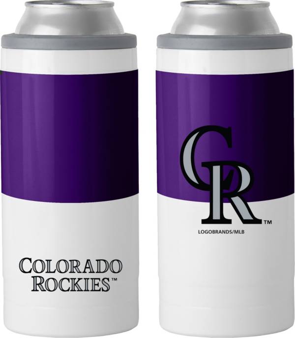 Logo Colorado Rockies Slim Can Coolie