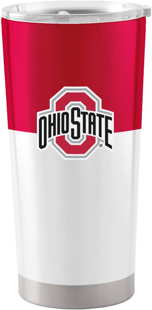 Logo Ohio State Buckeyes Colorblock 20oz. Stainless Steel Tumbler