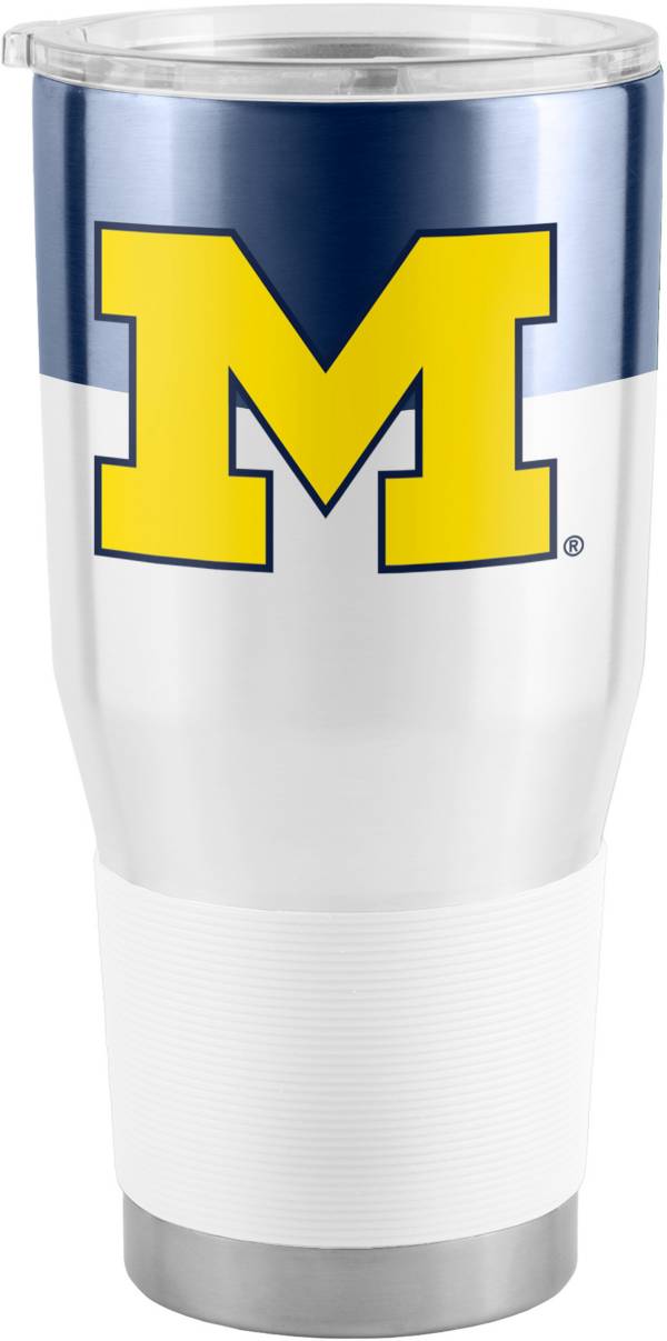 Logo Michigan Wolverines Color Block 30 oz. Tumbler