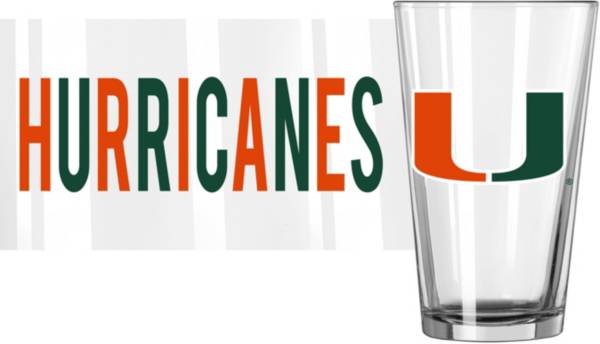 Miami Hurricanes 16oz. Pint Glass