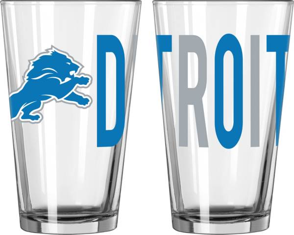 Logo Detroit Lions 16 oz. Pint Glass