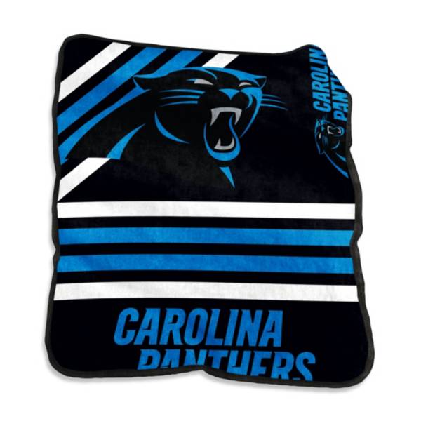 Logo Carolina Panthers Raschel Throw