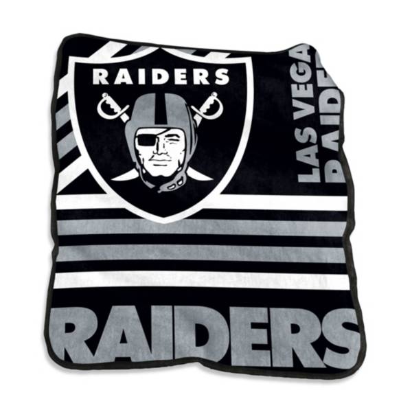 Logo Oakland Raiders Raschel Throw