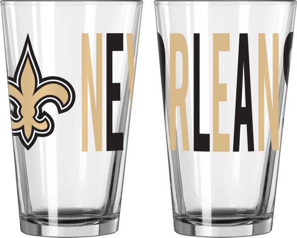 Logo New Orleans Saints 16 oz. Pint Glass