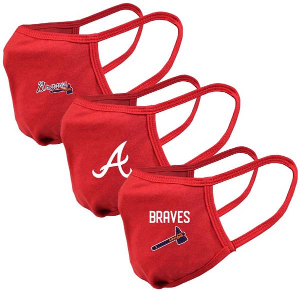 Levelwear Adult Atlanta Braves Red 3-Pack Face Coverings product image