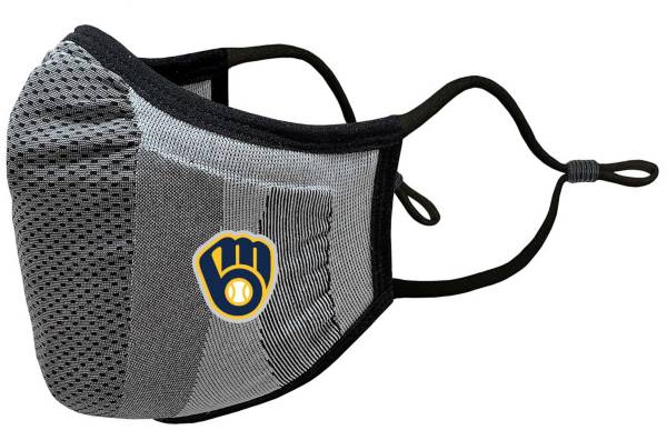 Levelwear Adult Milwaukee Brewers Grey Guard 3 Face Covering