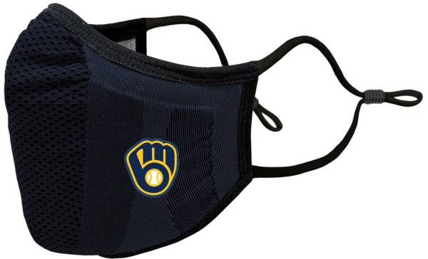 Levelwear Adult Milwaukee Brewers Navy Guard 3 Face Covering