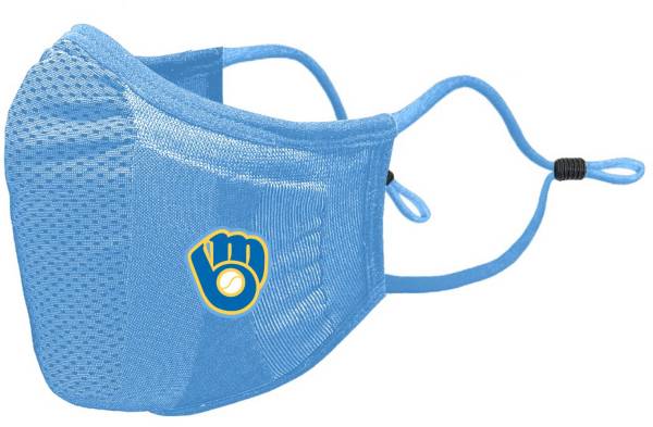 Levelwear Adult Milwaukee Brewers Blue Retro Logo Guard 3 Face Covering product image