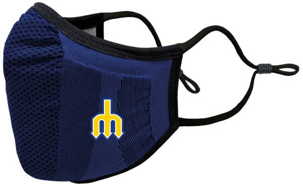 Levelwear Adult Seattle Mariners Blue Retro Logo Guard 3 Face Covering