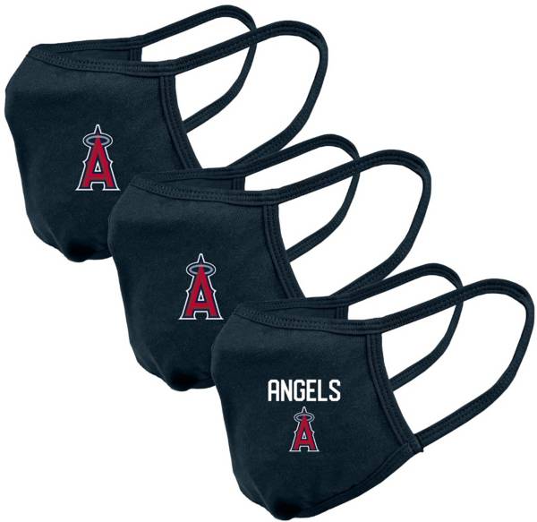 Levelwear Adult Los Angeles Angels Navy 3-Pack Face Coverings