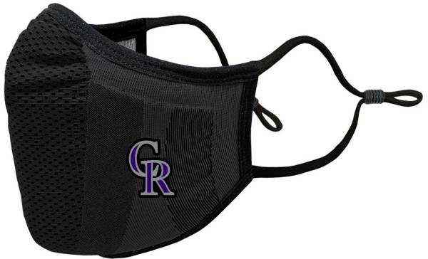 Levelwear Adult Colorado Rockies Black Guard 3 Face Covering