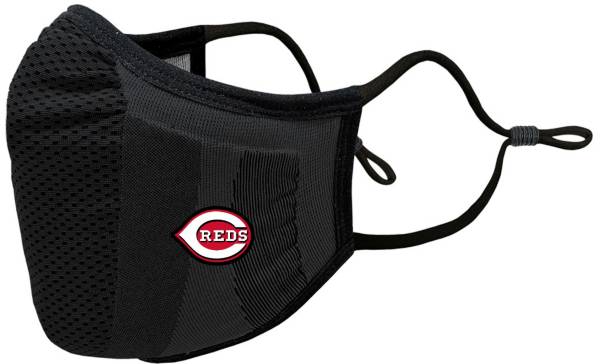 Levelwear Adult Cincinnati Reds Black Guard 3 Face Covering