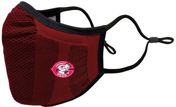 Levelwear Adult Cincinnati Reds Red Retro Logo Guard 3 Face Covering