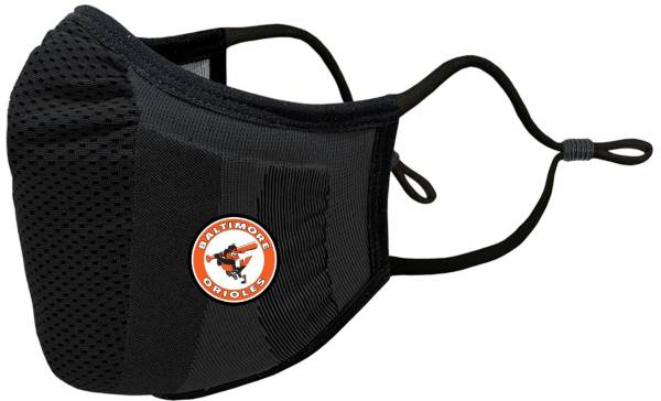 Levelwear Adult Baltimore Orioles Black Retro Logo Guard 3 Face Covering